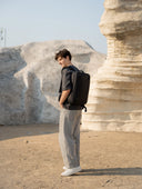 Everyday carry laptop bag with three carry options, perfect for minimal tech setups and daily flow.