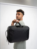 Professional bag that adjusts to your workstyle, can carry laptop, cables, and camera kit with ease.