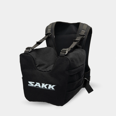Wearable camera harness for professional filming. Supports large rigs and stabilizes motion for long shoots.