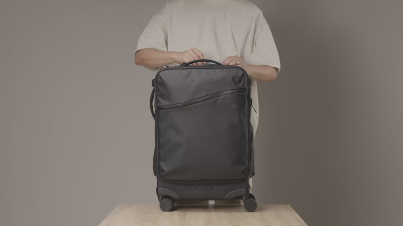 Video showcasing the Ultra Shell Roller Camera Backpack packed with camera gear, lenses, and shooting essentials.