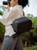 Urban camera sling for minimalist shooters and editors. Carry mirrorless camera and daily tools.
